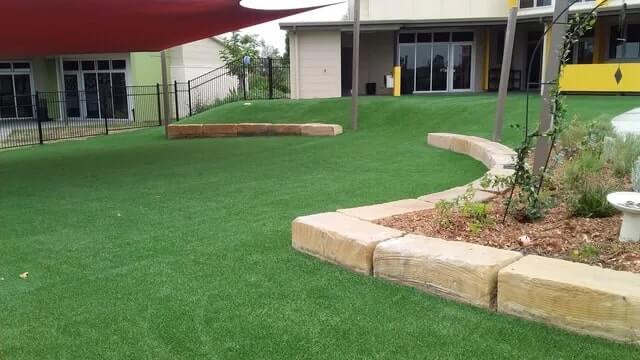 Artificial Grass At Backyard